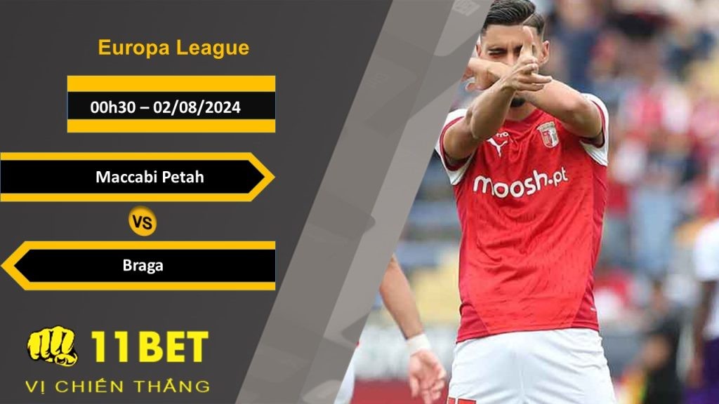 11BET Soi kèo  Maccabi Petah vs Braga, 00h30, 02/08/2024