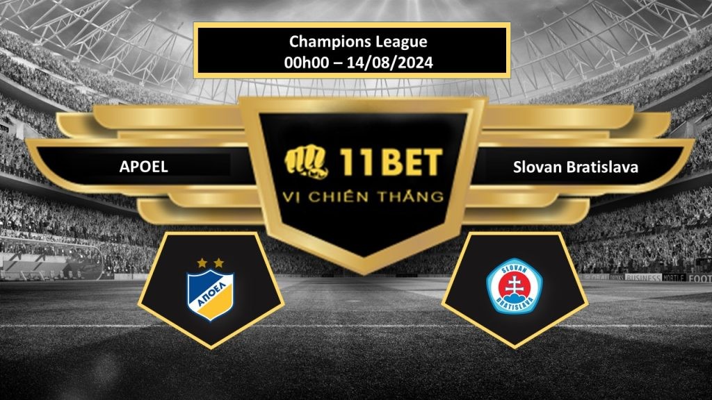 11BET Tip bóng đá   APOEL vs Slovan Bratislava, hôm nay 14/08/2024